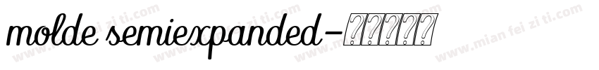 molde semiexpanded字体转换